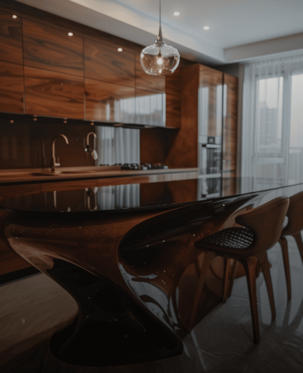 Modern villa kitchen