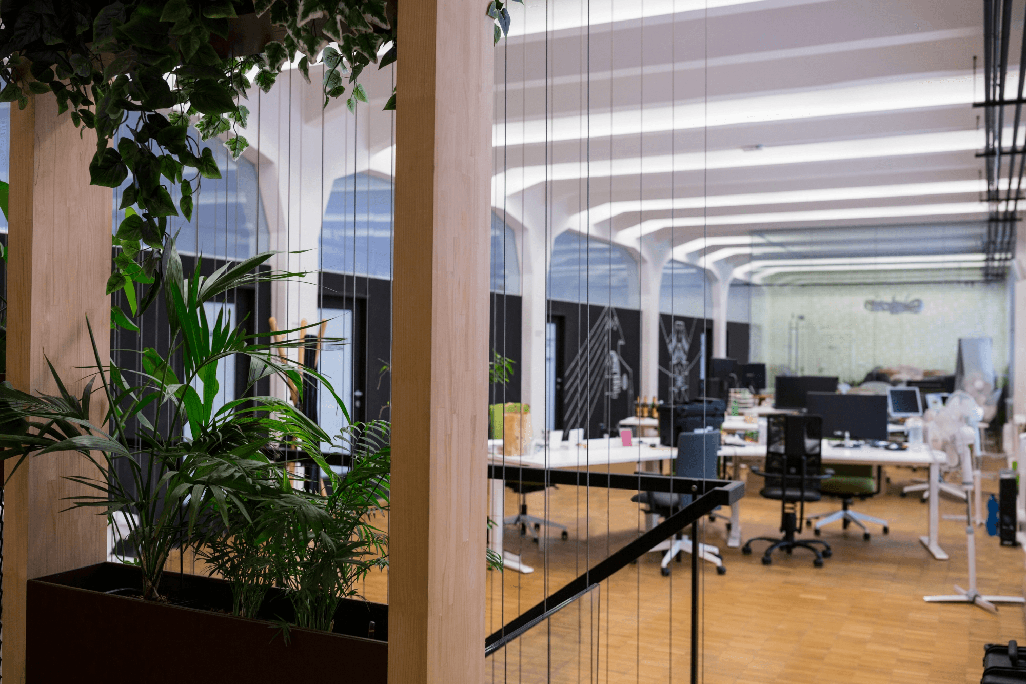 Open-plan office interior